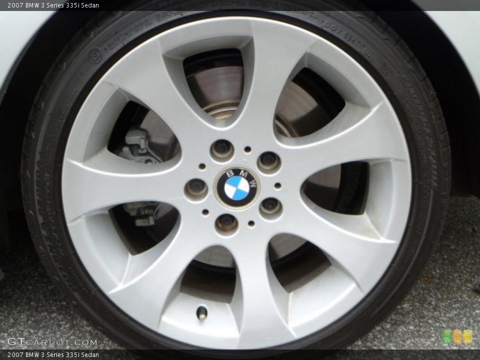 2007 BMW 3 Series 335i Sedan Wheel and Tire Photo #48181892