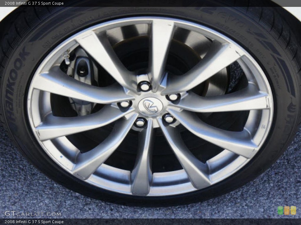 2008 Infiniti G 37 S Sport Coupe Wheel and Tire Photo #48190483