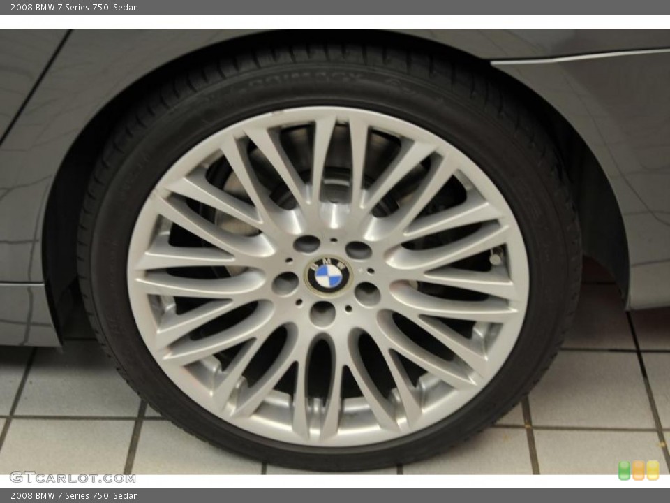 2008 BMW 7 Series 750i Sedan Wheel and Tire Photo #48194705