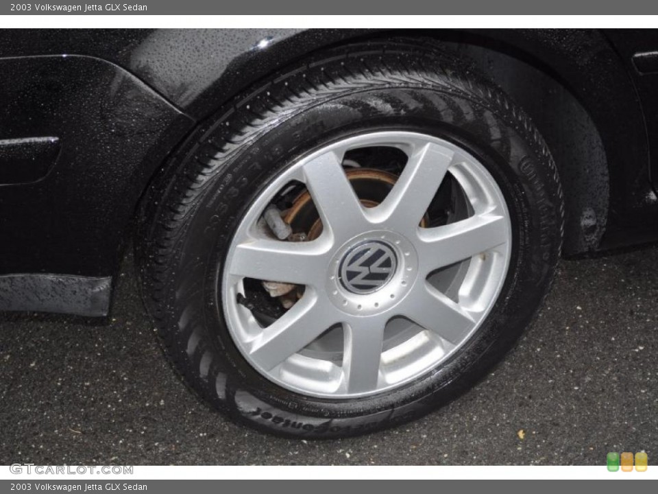 2003 Volkswagen Jetta GLX Sedan Wheel and Tire Photo #48198814