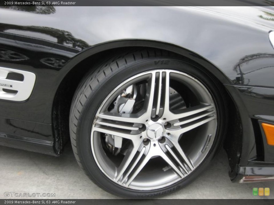 2009 Mercedes-Benz SL 63 AMG Roadster Wheel and Tire Photo #48204487