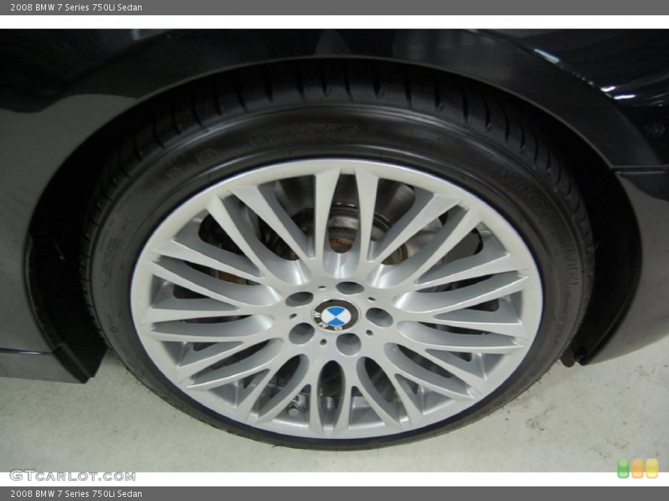 2008 BMW 7 Series 750Li Sedan Wheel and Tire Photo #48209797