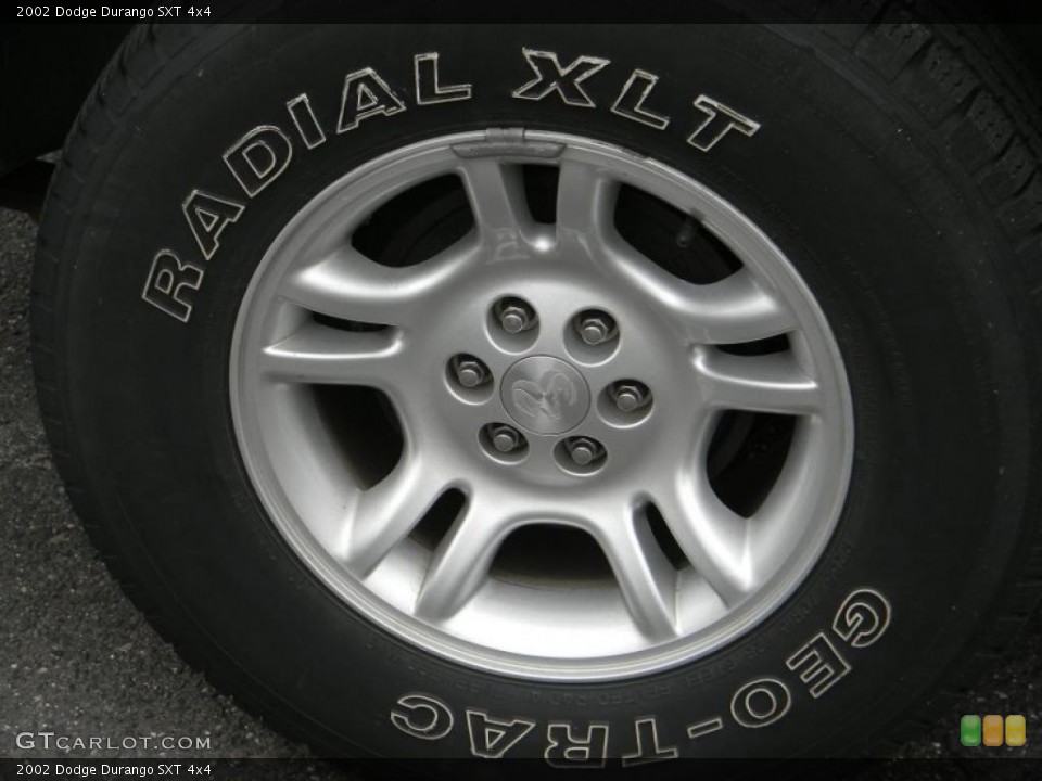2002 Dodge Durango SXT 4x4 Wheel and Tire Photo #48216235