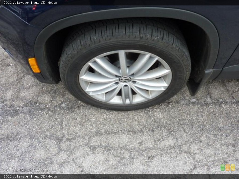 2011 Volkswagen Tiguan SE 4Motion Wheel and Tire Photo #48219440