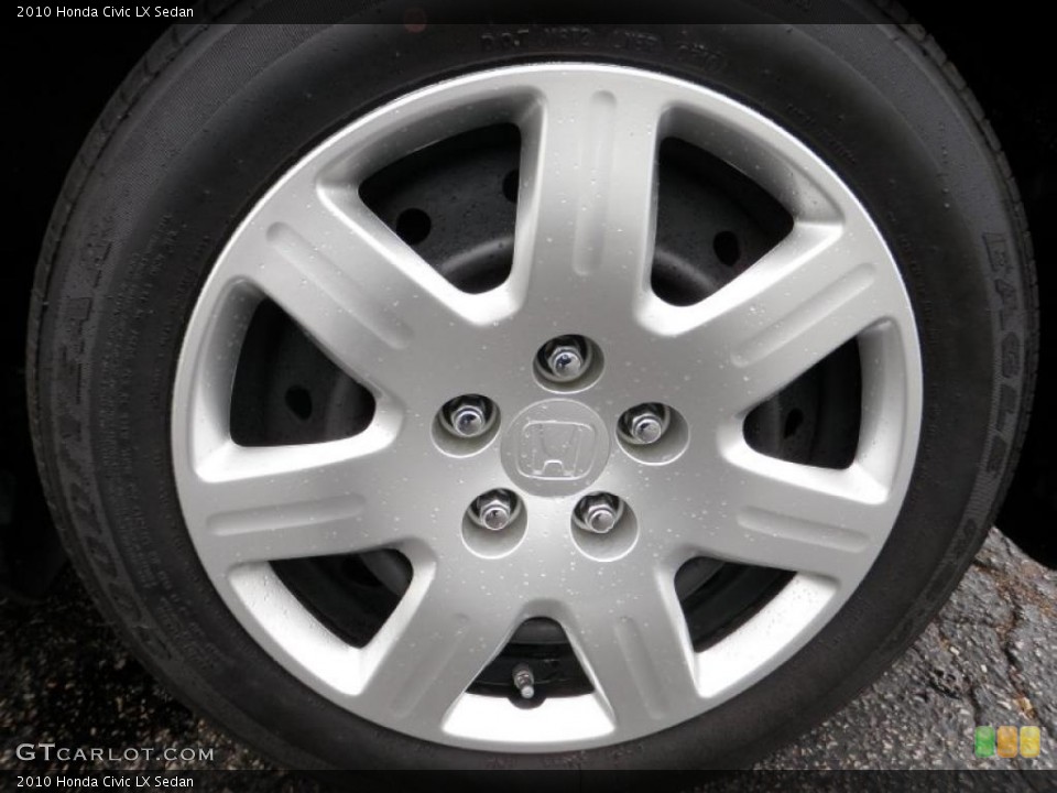 2010 Honda Civic LX Sedan Wheel and Tire Photo #48230216