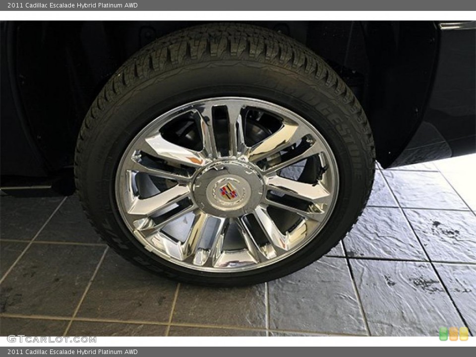 2011 Cadillac Escalade Hybrid Platinum AWD Wheel and Tire Photo #48237222