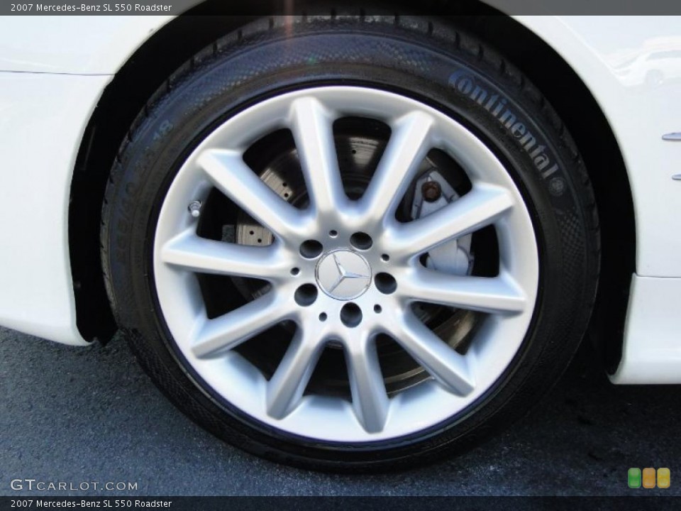 2007 Mercedes-Benz SL 550 Roadster Wheel and Tire Photo #48264891