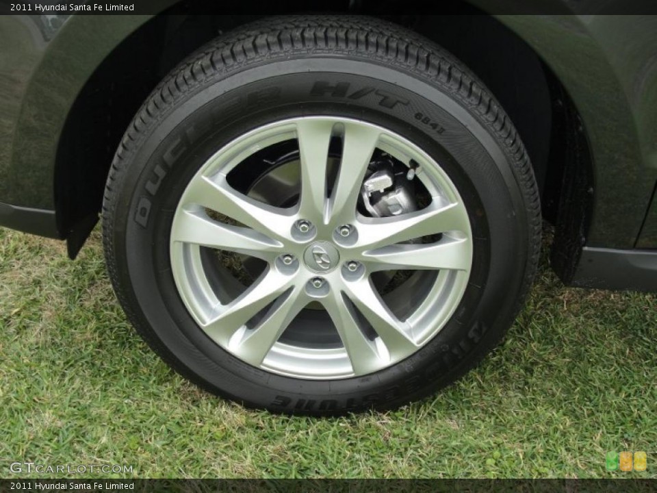 2011 Hyundai Santa Fe Limited Wheel and Tire Photo #48276253