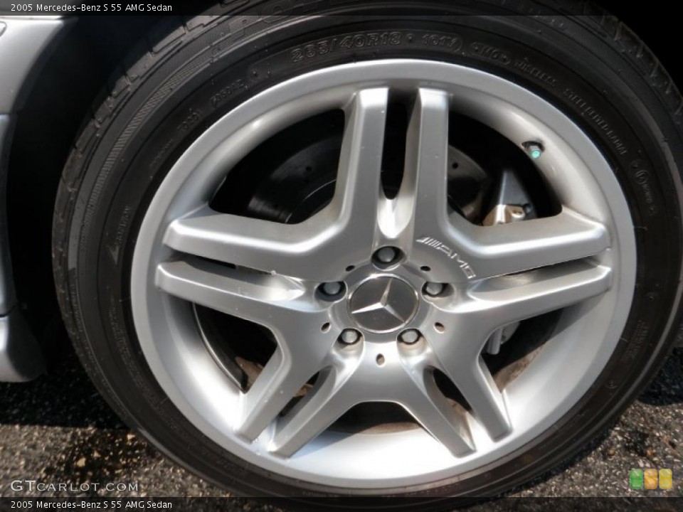 2005 Mercedes-Benz S 55 AMG Sedan Wheel and Tire Photo #48276775