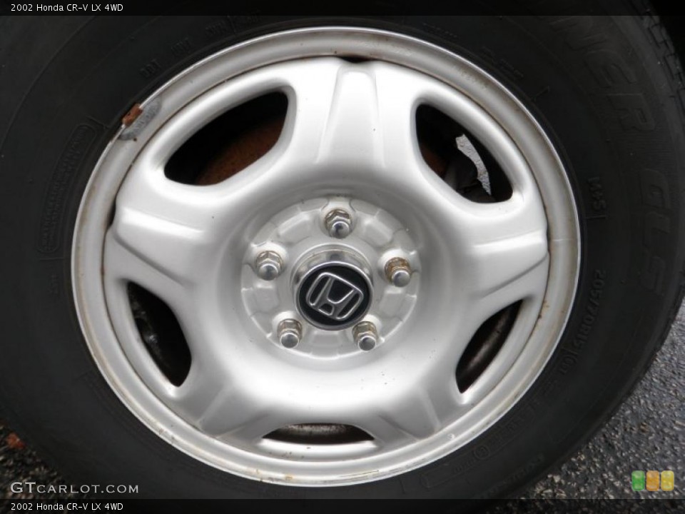 2002 Honda CR-V LX 4WD Wheel and Tire Photo #48287029