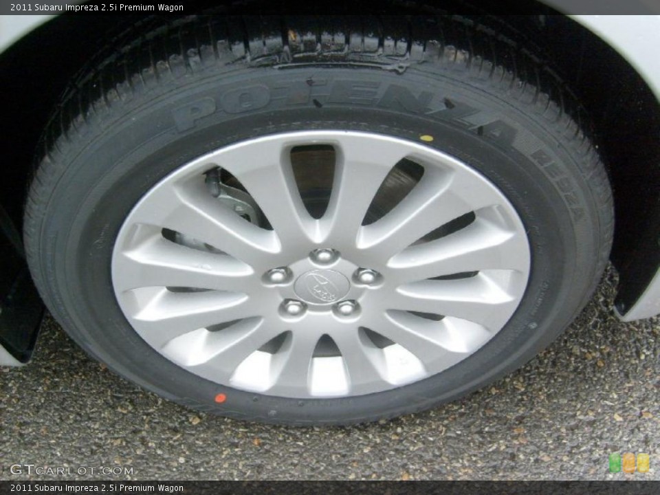 2011 Subaru Impreza 2.5i Premium Wagon Wheel and Tire Photo #48290524