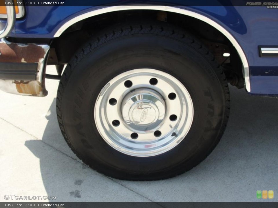 1997 Ford F250 XLT Extended Cab Wheel and Tire Photo #48290860