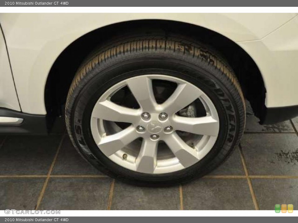 2010 Mitsubishi Outlander GT 4WD Wheel and Tire Photo #48305740