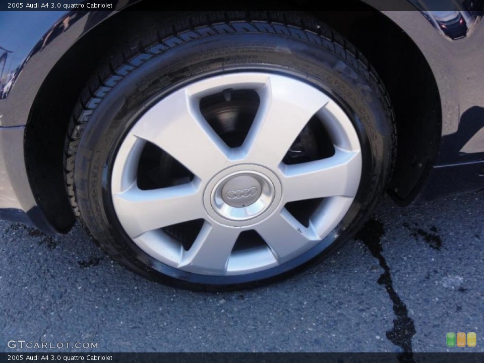 2005 Audi A4 3.0 quattro Cabriolet Wheel and Tire Photo #48333358