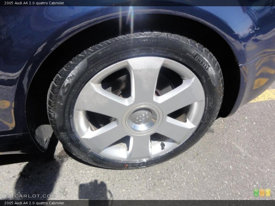 2005 Audi A4 3.0 quattro Cabriolet Wheel and Tire Photo #48333403