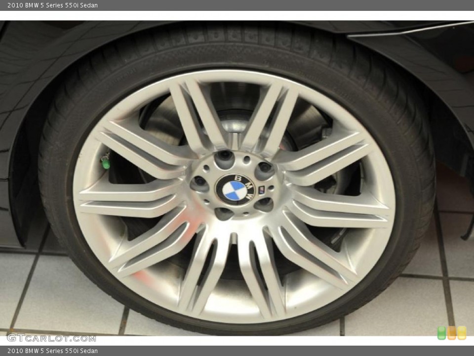 2010 BMW 5 Series 550i Sedan Wheel and Tire Photo #48334648