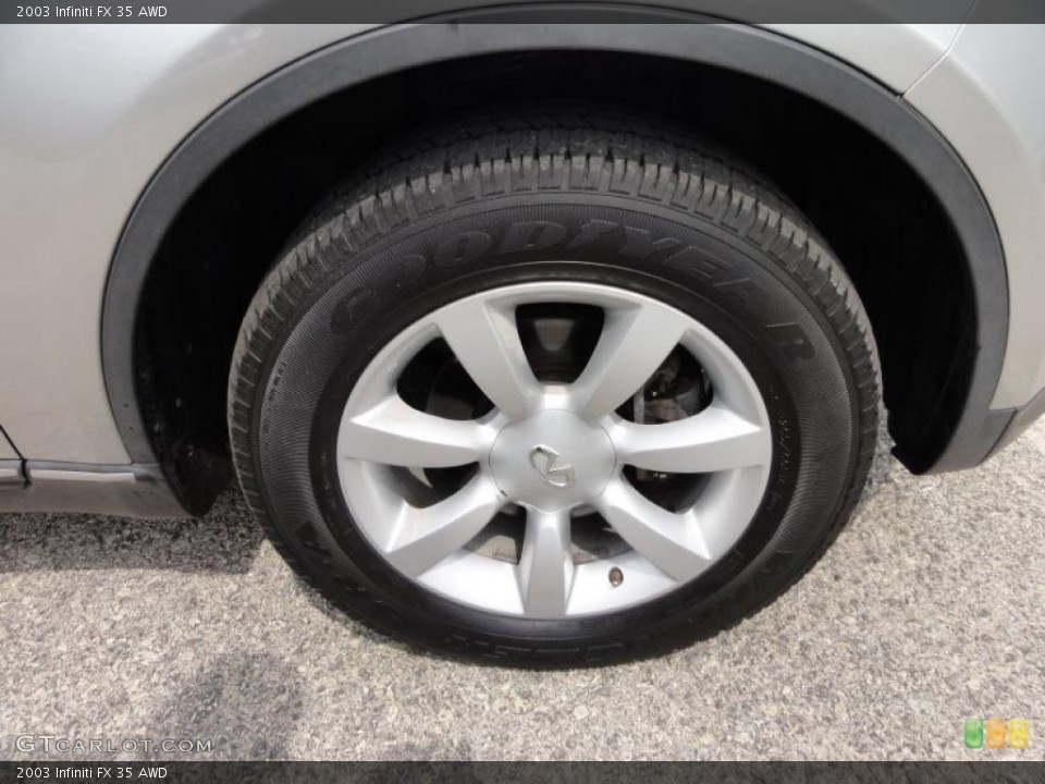 2003 Infiniti FX 35 AWD Wheel and Tire Photo #48346531