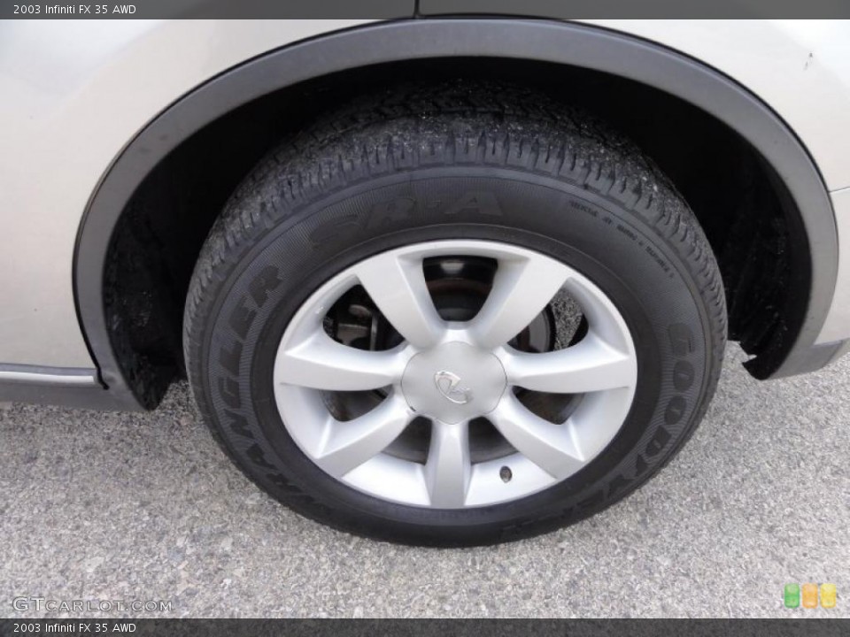 2003 Infiniti FX 35 AWD Wheel and Tire Photo #48346645