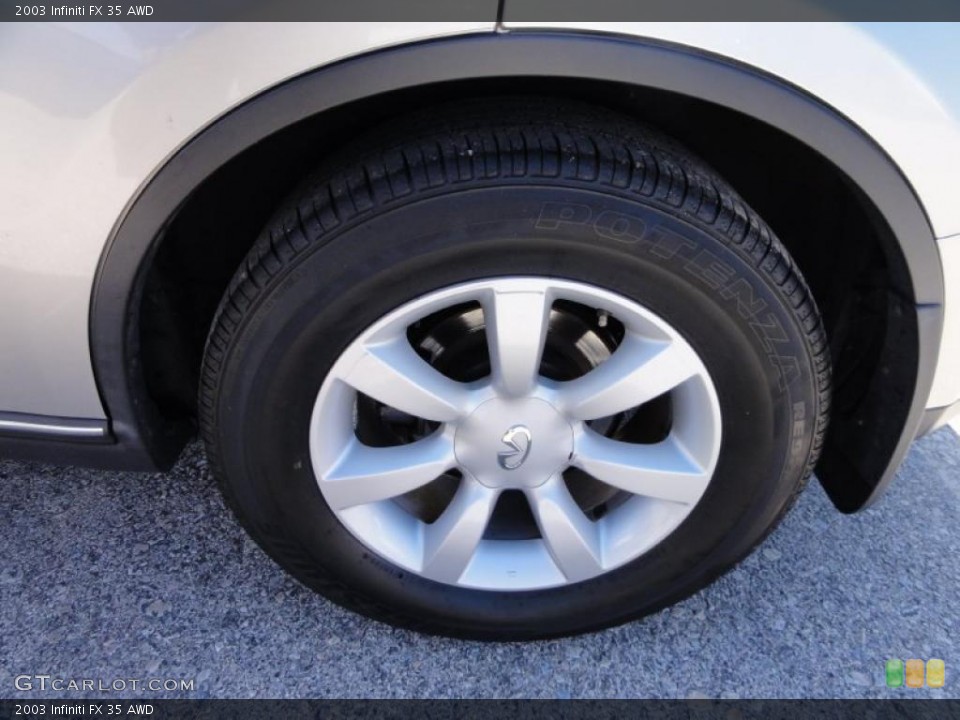 2003 Infiniti FX 35 AWD Wheel and Tire Photo #48352324