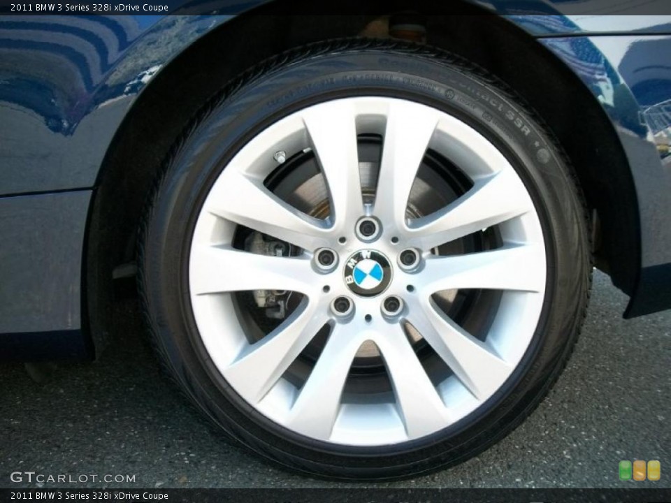 2011 BMW 3 Series 328i xDrive Coupe Wheel and Tire Photo #48365092