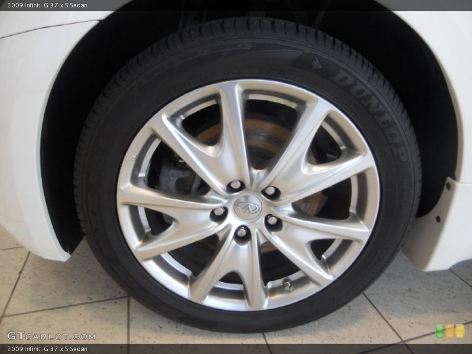 2009 Infiniti G 37 x S Sedan Wheel and Tire Photo #48365254
