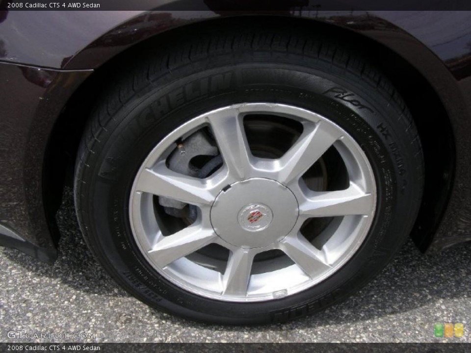 2008 Cadillac CTS 4 AWD Sedan Wheel and Tire Photo #48366607