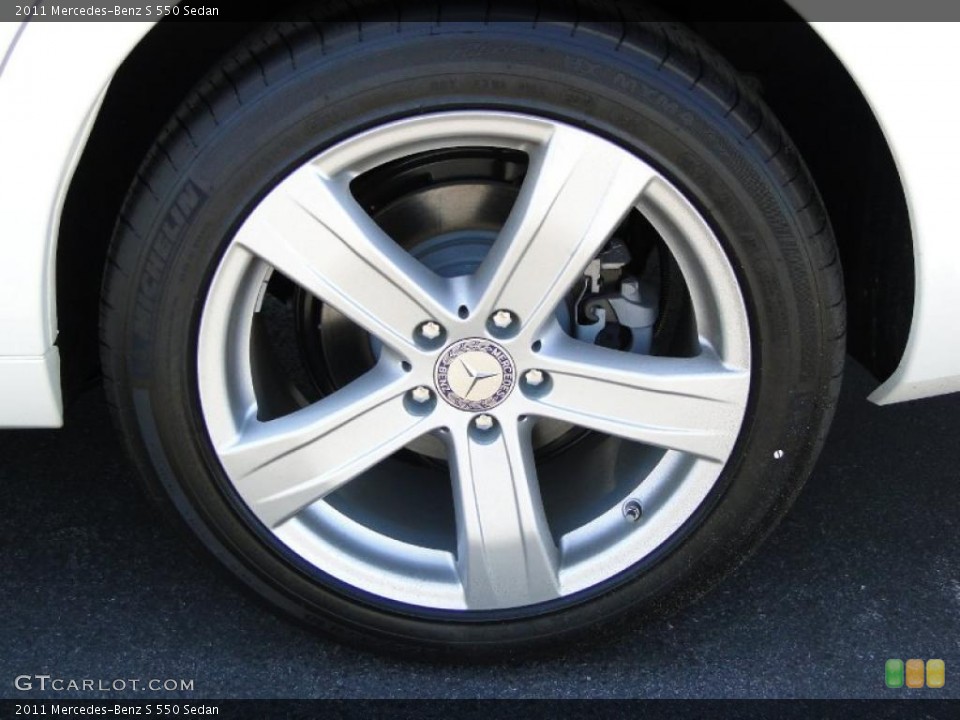 2011 Mercedes-Benz S 550 Sedan Wheel and Tire Photo #48369448