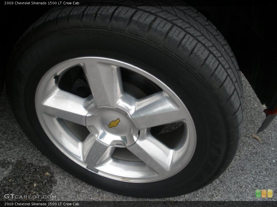 2009 Chevrolet Silverado 1500 LT Crew Cab Wheel and Tire Photo #48376931