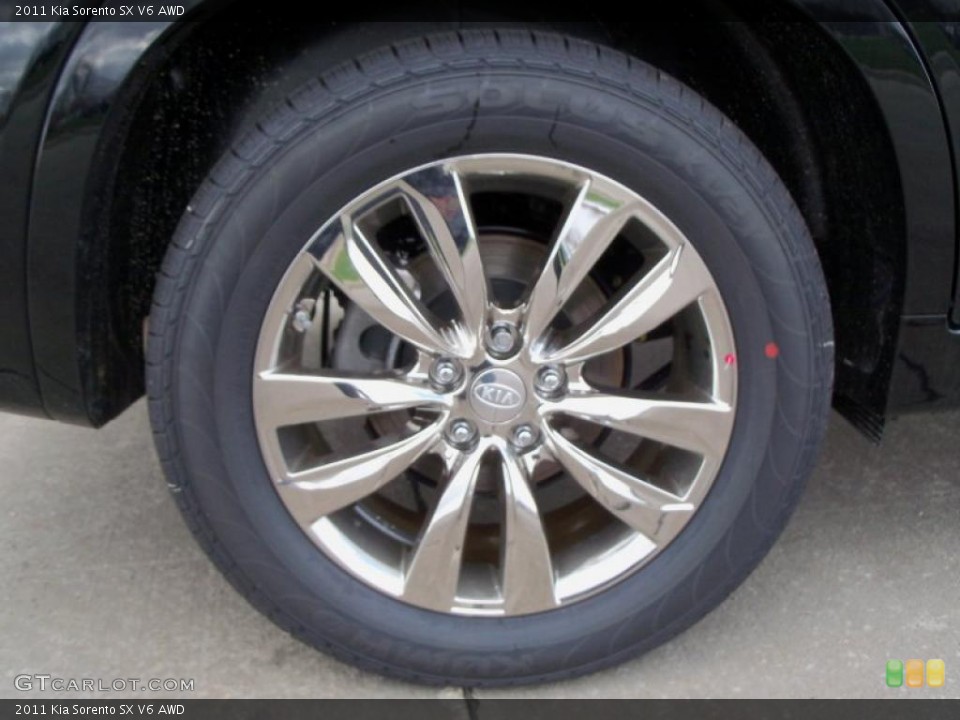 2011 Kia Sorento SX V6 AWD Wheel and Tire Photo #48381977