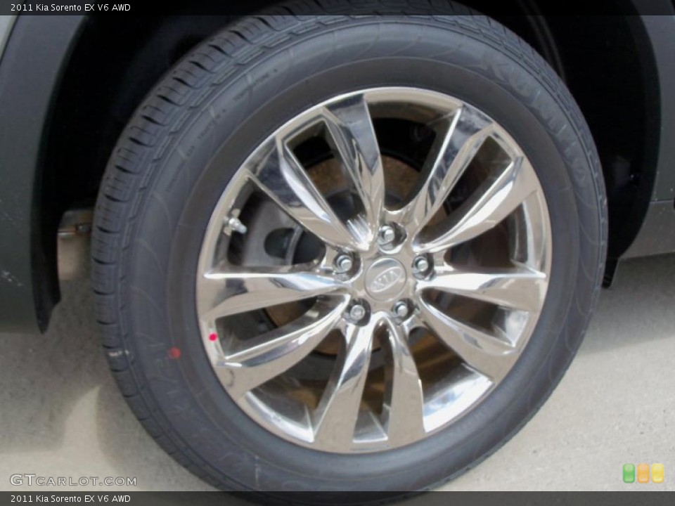2011 Kia Sorento EX V6 AWD Wheel and Tire Photo #48382376