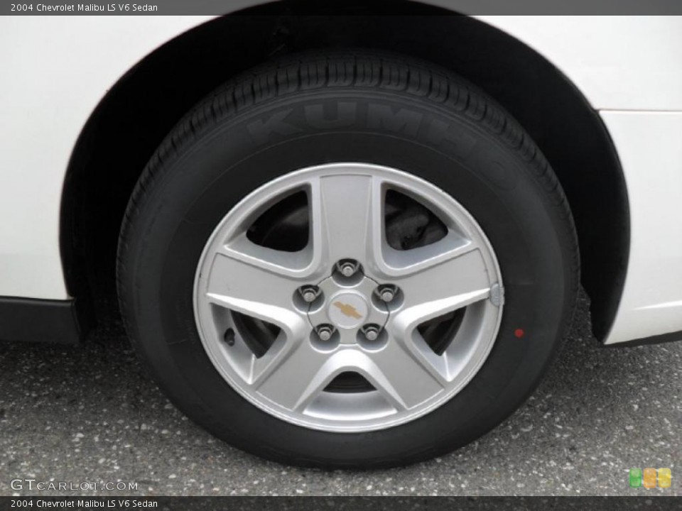 2004 Chevrolet Malibu LS V6 Sedan Wheel and Tire Photo #48386592