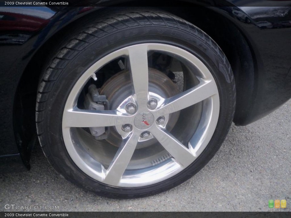 2009 Chevrolet Corvette Convertible Wheel and Tire Photo #48393333