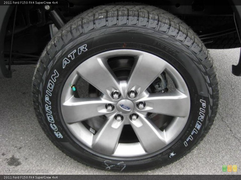 2011 Ford F150 FX4 SuperCrew 4x4 Wheel and Tire Photo #48402988