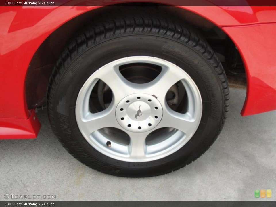 2004 Ford Mustang V6 Coupe Wheel and Tire Photo #48403561