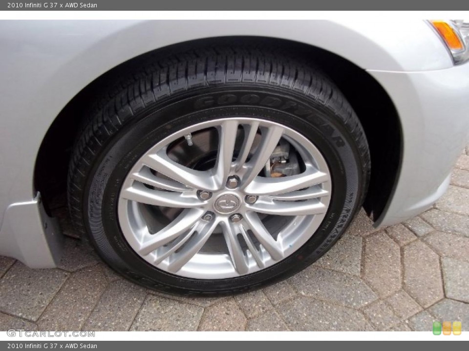 2010 Infiniti G 37 x AWD Sedan Wheel and Tire Photo #48406936