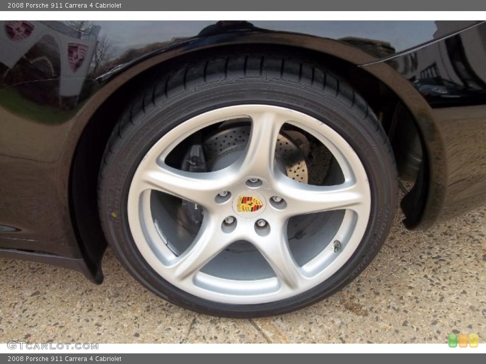 2008 Porsche 911 Carrera 4 Cabriolet Wheel and Tire Photo #48407245