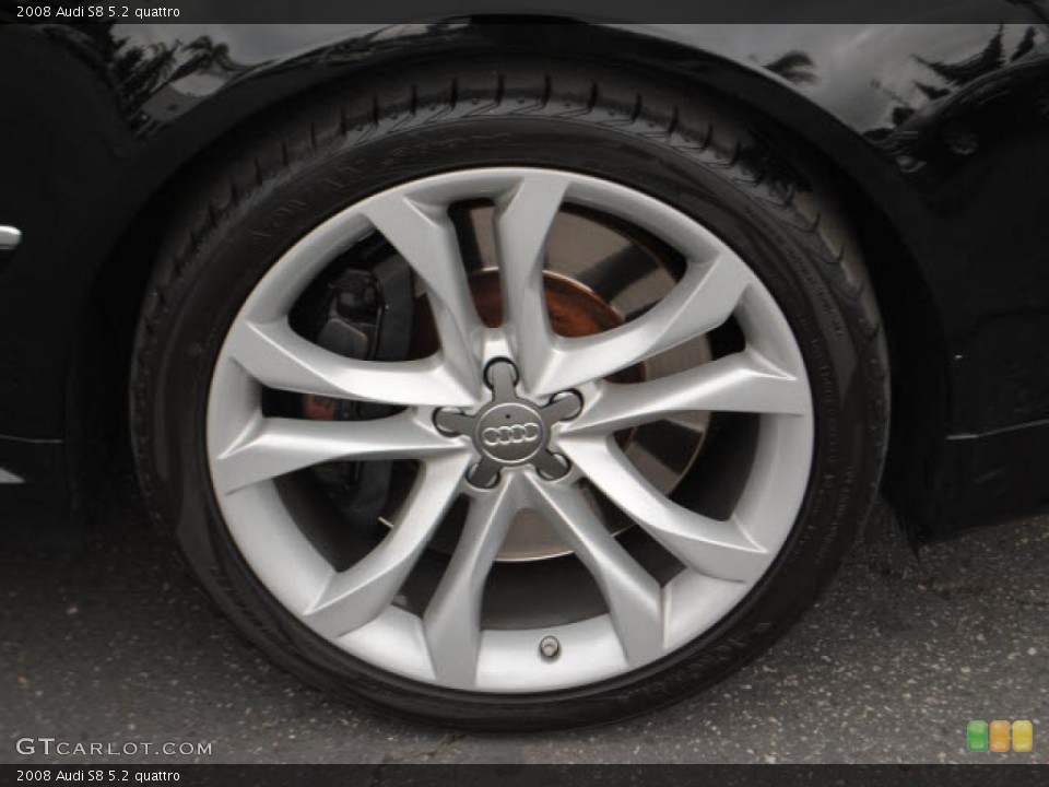 2008 Audi S8 5.2 quattro Wheel and Tire Photo #48408211
