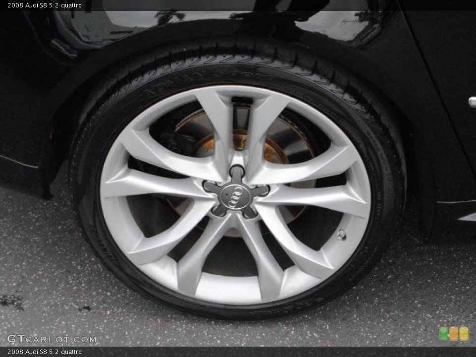 2008 Audi S8 5.2 quattro Wheel and Tire Photo #48408274