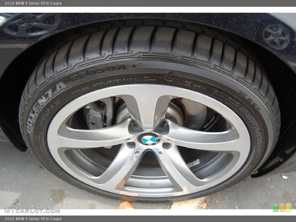 2010 BMW 6 Series 650i Coupe Wheel and Tire Photo #48410110