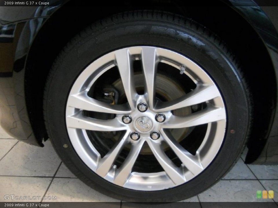 2009 Infiniti G 37 x Coupe Wheel and Tire Photo #48414397