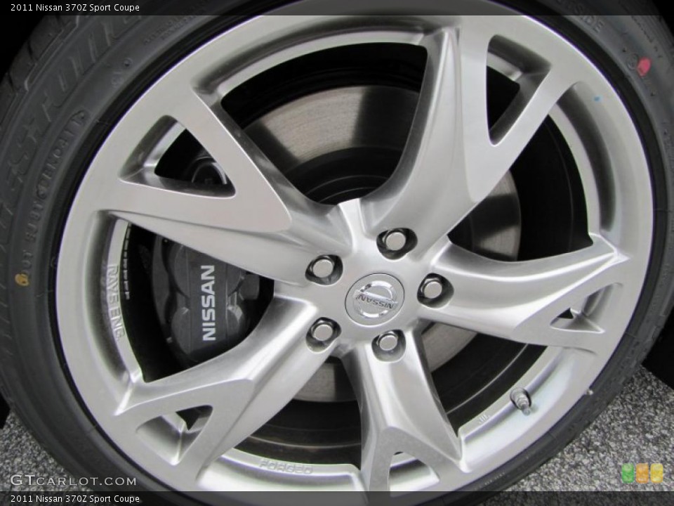 2011 Nissan 370Z Sport Coupe Wheel and Tire Photo #48416599