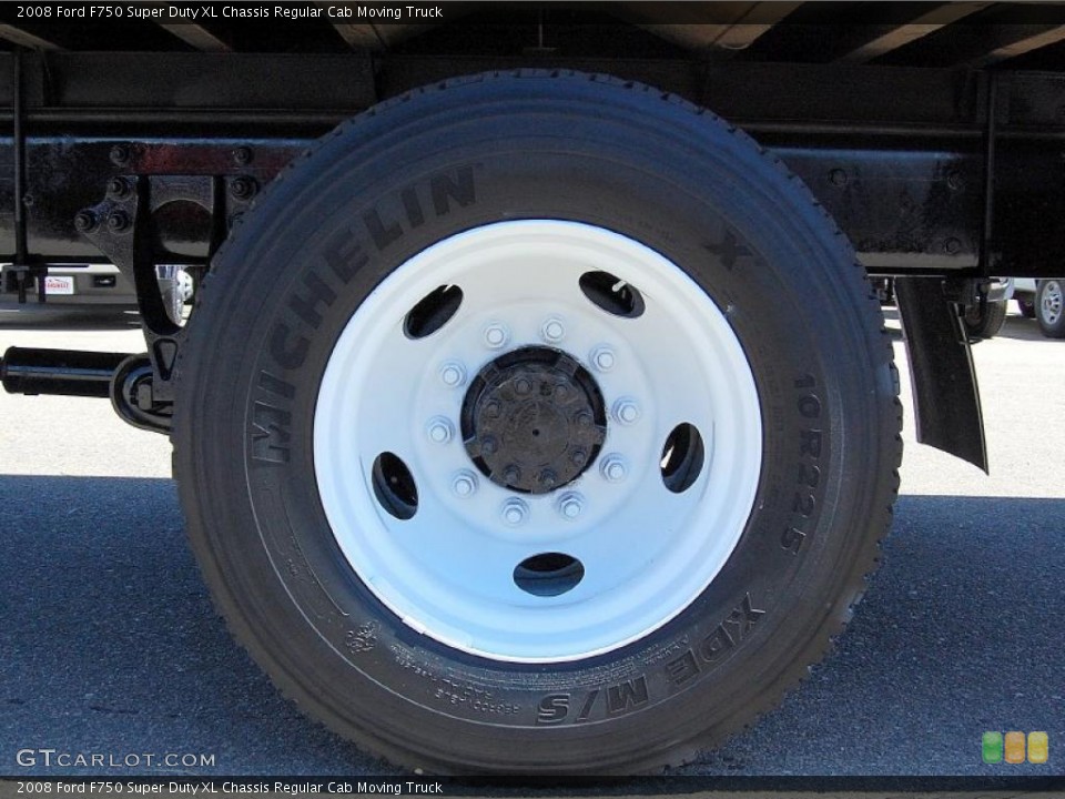 2008 Ford F750 Super Duty XL Chassis Regular Cab Moving Truck Wheel and Tire Photo #48421465