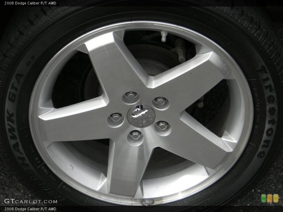 2008 Dodge Caliber R/T AWD Wheel and Tire Photo #48423973