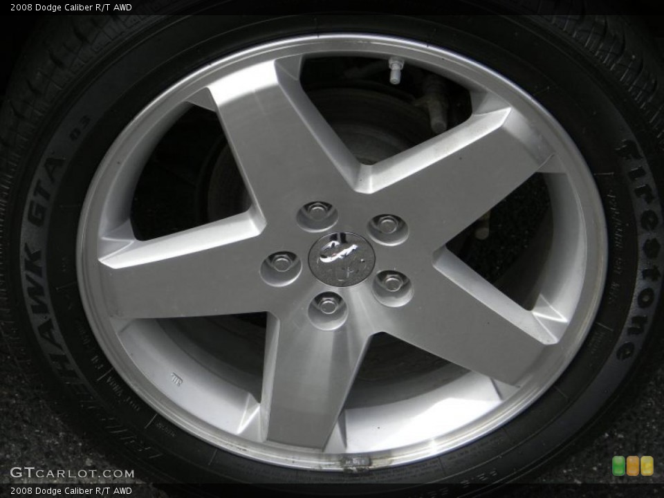 2008 Dodge Caliber R/T AWD Wheel and Tire Photo #48423979