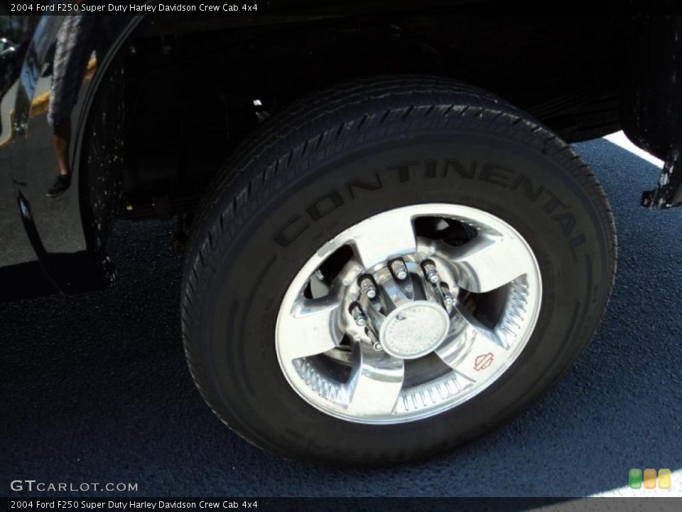 2004 Ford F250 Super Duty Harley Davidson Crew Cab 4x4 Wheel and Tire Photo #48424921