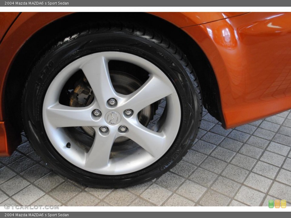 2004 Mazda MAZDA6 s Sport Sedan Wheel and Tire Photo #48434274