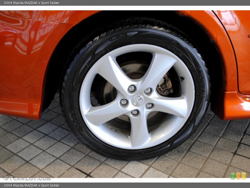 2004 Mazda MAZDA6 s Sport Sedan Wheel and Tire Photo #48434289