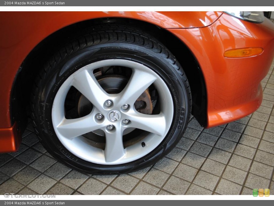 2004 Mazda MAZDA6 s Sport Sedan Wheel and Tire Photo #48434310