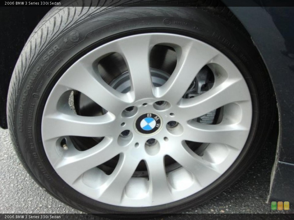 2006 BMW 3 Series 330i Sedan Wheel and Tire Photo #48444591