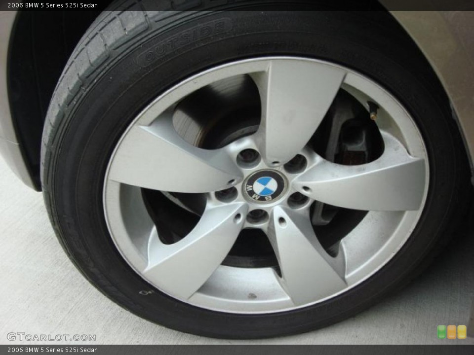 2006 BMW 5 Series 525i Sedan Wheel and Tire Photo #48447321